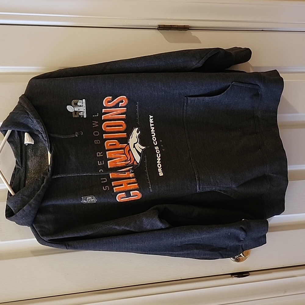 SUPER BOWL 50 HOODIE DENVER BRONCOS MEN'S SIZE XL